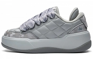 Kappa Anti Slip Wear Resistant Low Top Skateboard Shoes Women's Gray