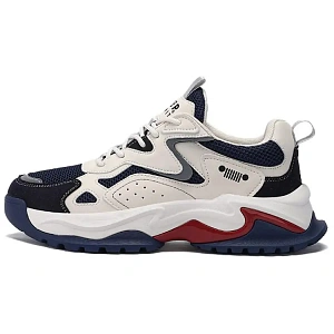 JEEP SPIRIT Low Top Chunky Sneakers Men's White Blue