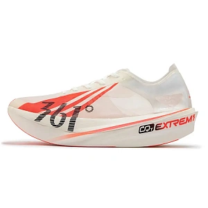 361° Miro NUDE Chestnut Bee Anti-Slip Wear-Resistant Low-Top Carbon Plate Running Shoes Unisex White Orange