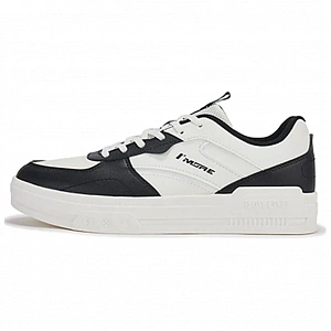 361° Air Force One Water-Resistant Lightweight Low-Top Skateboard Shoes Men's White Black