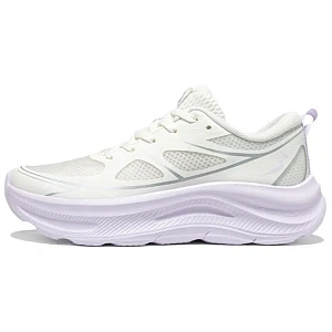 361° Anti Slip Wear Resistant Low Top Casual Sprint Running Shoes Women's White Purple