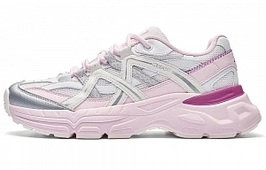 Kappa Venice Back to Back Anti Slip Wear Resistant Low Top Chunky Sneakers Women's White Pink