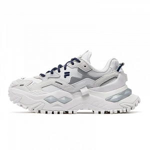 FILA FUSION BIANCO, Snow Topped Magnolia Low top Chunky Sneakers Women's Fragrance Snow Space Silver