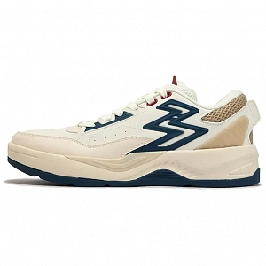 361° Anti Slip Wear Resistant Low Top Skateboard Shoes Men's Beige Blue