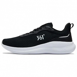 361° Cushioning, Wear Resistant Low Top Casual Running Shoes Men's Black