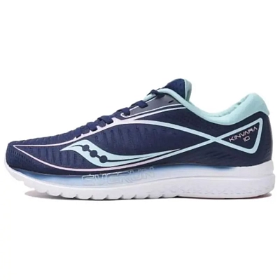 Saucony Kinvara 10 Anti Slip Wear Resistant Low Top Running Shoes Women's Blue