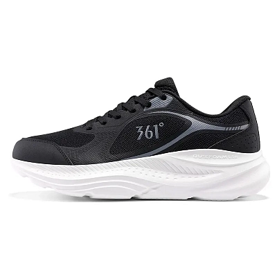 361° Abrasion Resistant Breathable Low Top Casual Running Shoes Men's Black