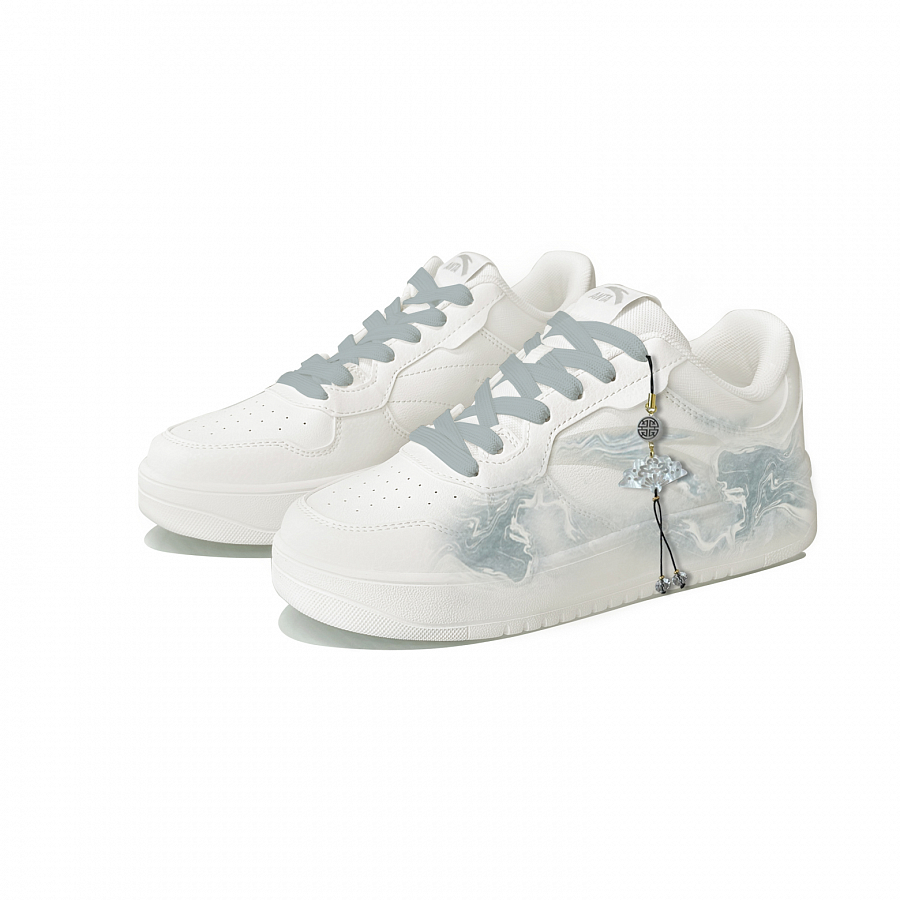 Anta Relaxed Cushioning, Wear Resistant Low top Skateboard Shoes Unisex Aqua Blue купить в интернет-магазине Yoocart с быстрой доставкой по России.