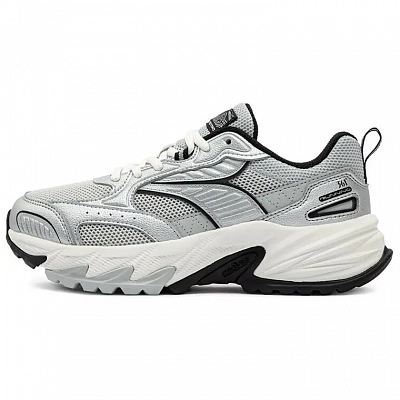 361° Anti-Slip Wear-Resistant Low-Top Casual Running Shoes Women's Silver Gray