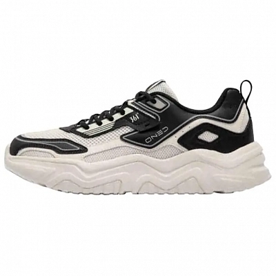 361° Anti-Slip Wear-Resistant Low-Top Casual Shoes Men's Black White