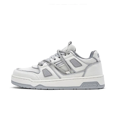 Dickies Slip Resistant, Lightweight, And Breathable Low Top Skateboard Shoes Men's White Gray