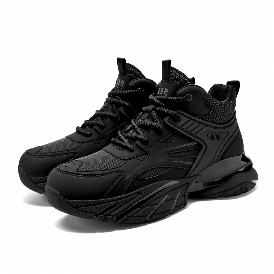 JEEP SPIRIT High Top Outdoor Shoes Men's Graphite Black купить в интернет-магазине Yoocart с быстрой доставкой по России.