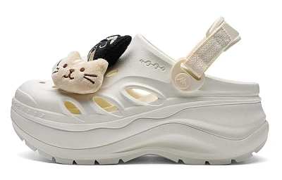 Kappa Street Style Avant Garde Back to Back Clogs Women's Winter Day White