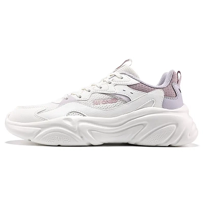 361° Wear resistant And Lightweight Low Top Casual Shoes Women's White Purple