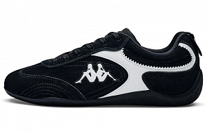 Kappa Back to Back Slip Resistant Abrasion Resistant Low top Racing Shoes Unisex Black