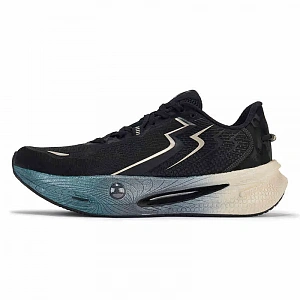 361° Anti-Slip Wear-Resistant Low-Top Sprint Running Shoes Men's Obsidian Black Champagne Gold