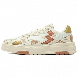 361° Wear-Resistant Slip-Resistant Low-Top Skateboard Shoes Women's Ecru