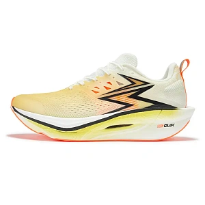 361° Cushioning Anti-Slip And Wear-Resistant Low-Top Running Shoes Unisex Floral Yellow