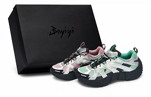 FILA FUSION BONE II Spinal Bone Shoe 2nd Generation Casual Shoes Women's Low top Pink/Green/Black/Silver