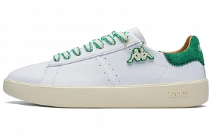 Kappa Back to Back Anti Slip Wear Resistant Low Top Skateboard Shoes Women's Classic White Grass Green