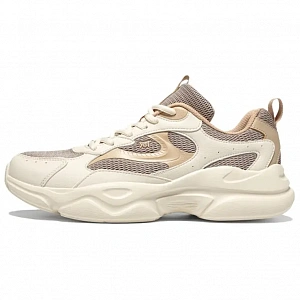 361° Abrasion Resistant, Lightweight, And Breathable Low Top Casual Running Shoes Men's Beige Brown