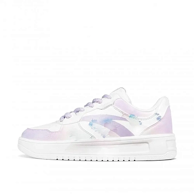 Anta Relaxed Abrasion Resistant Lightweight Slip Resistant Low Top Skateboard Shoes Women's Purple Haze