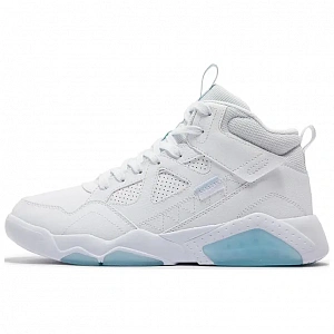 361° Anti-Slip Wear-Resistant High-Top Skateboard Shoes Men's White Blue