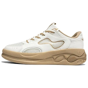 361° Slip Resistant And Breathable Low Top Casual Shoes Women's Beige Brown