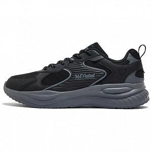 361° Wear resistant And Lightweight Low Top Casual Shoes Men's Black Gray