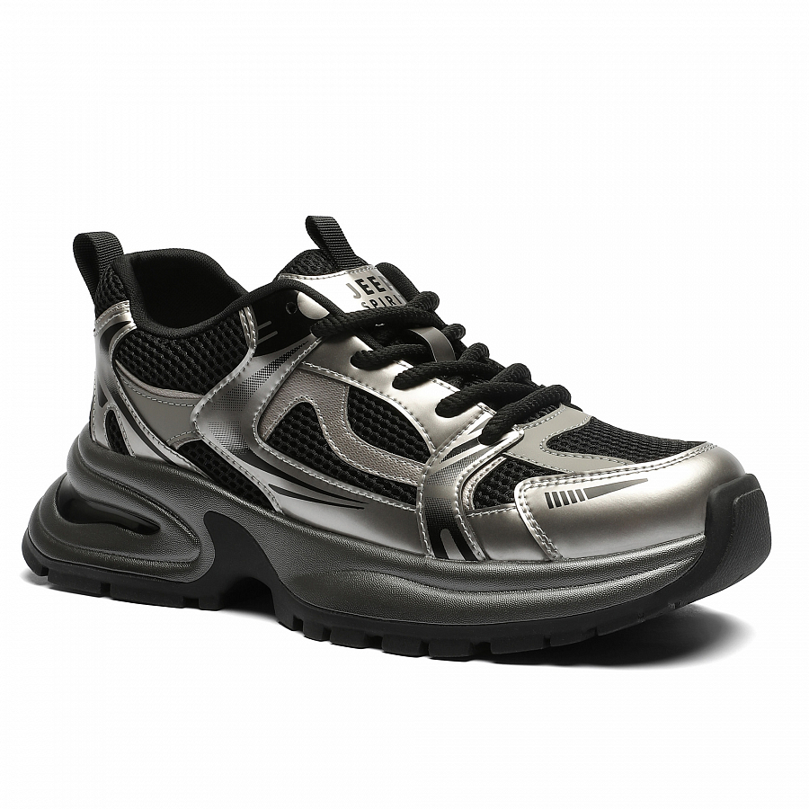 JEEP SPIRIT Low Top Casual Shoes Men's Graphite Black купить в интернет-магазине Yoocart с быстрой доставкой по России.