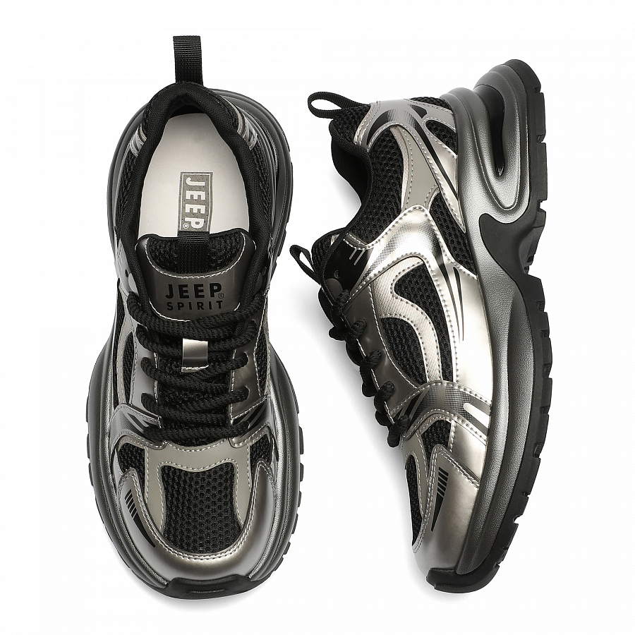 JEEP SPIRIT Low Top Casual Shoes Men's Graphite Black купить в интернет-магазине Yoocart с быстрой доставкой по России.