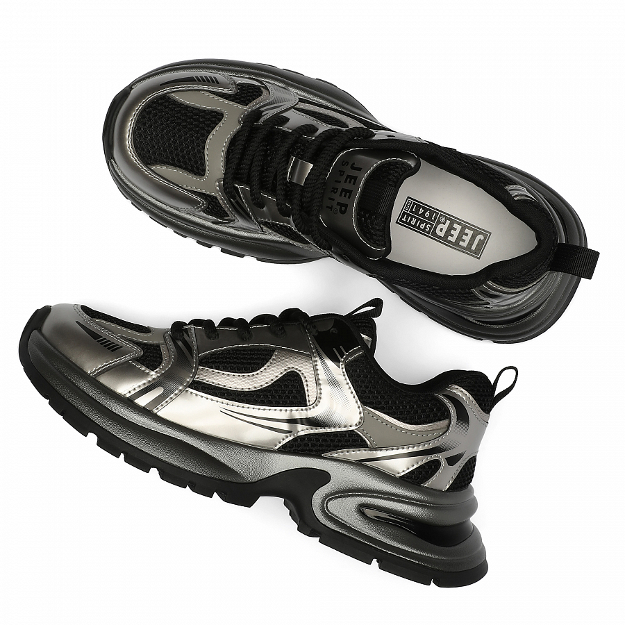 JEEP SPIRIT Low Top Casual Shoes Men's Graphite Black купить в интернет-магазине Yoocart с быстрой доставкой по России.