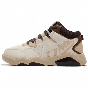 361° Anti-Slip Wear-Resistant Mid-Top Casual Shoes Men's Beige Brown