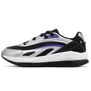 361° Spaceship Anti Slip Wear Resistant Low Top Casual Shoes Men's Black Silver Gray
