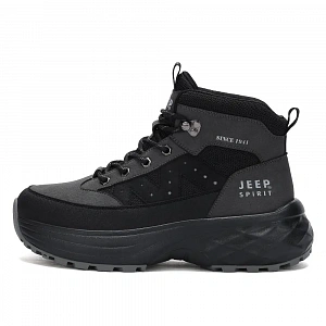 JEEP SPIRIT Shock Absorbers Abrasion Resistant Waterproof Impact Resistant High Top Outdoor Shoes Men's