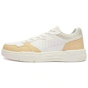 361° Anti Slip Wear Resistant Low Top Skateboard Shoes Women's White Beige