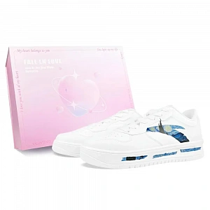 Anta Relaxed Cushioning, Wear Resistant Low top Skateboard Shoes Men's White