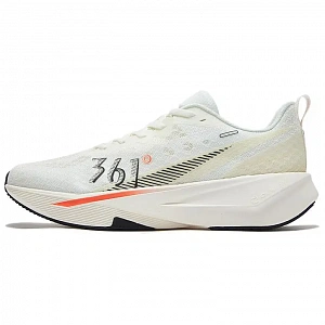 361° Anti Slip Wear Resistant Low Top Casual Running Shoes Men's White Orange