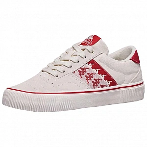 Kappa Wear resistant And Lightweight Low Top Skateboard Shoes Unisex White
