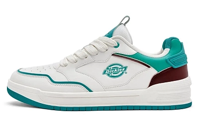 Dickies Low Top Skateboard Shoes Men's White Lake Blue