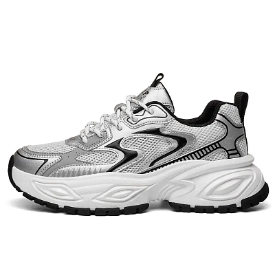 JEEP SPIRIT Sparkling Galaxy Collection Cushioning Height Increasing Abrasion Resistant Low Top Chunky Sneakers Men's