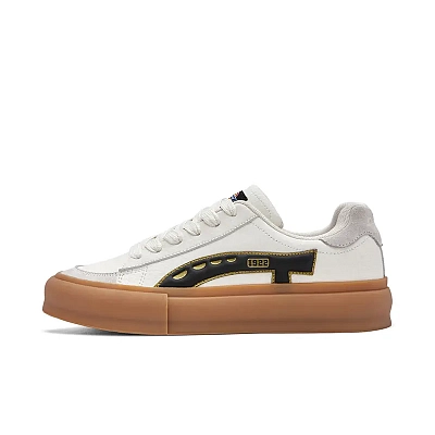 Dickies Abrasion Resistant Breathable Low top Skateboard Shoes Unisex Beige Black