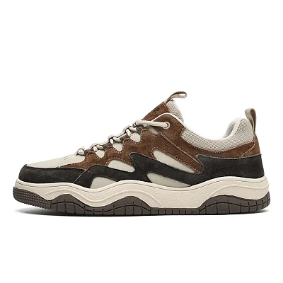 JEEP SPIRIT Low Top Skateboard Shoes Men's Light Sandy