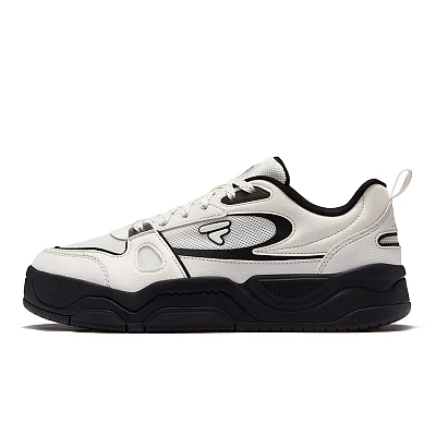 FILA FUSION BANK III Low Top Skateboard Shoes Women's Snow Black