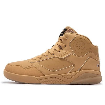 361° Winter Syndrome Anti-Slip And Wear-Resistant Warm High-Top Casual Shoes Men's Brown