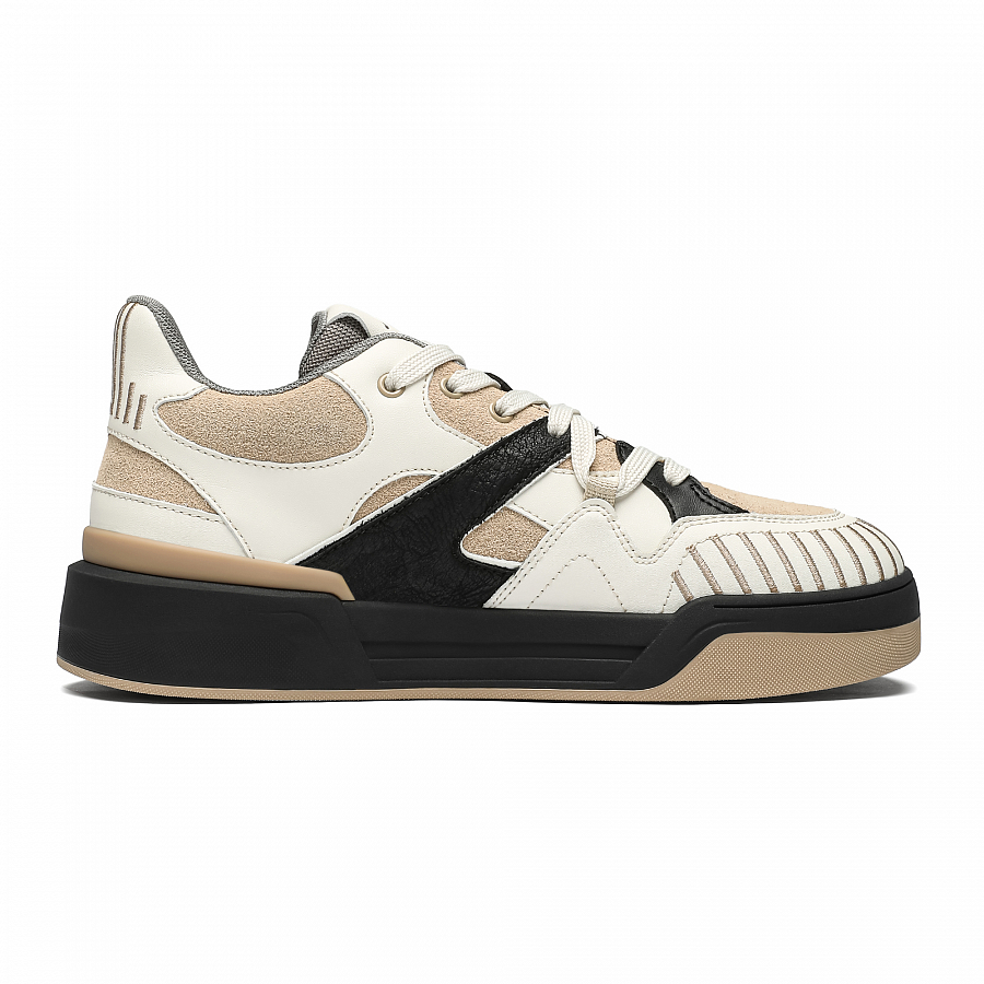JEEP SPIRIT Low Top Skateboard Shoes Men's Beige Brown Black купить в интернет-магазине Yoocart с быстрой доставкой по России.
