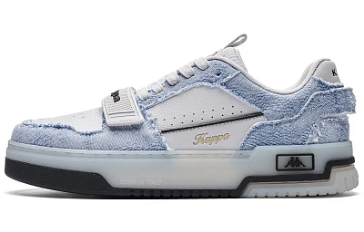 Kappa Anti Slip And Wear Resistant Breathable Low Top Skateboard Shoes Unisex Light Gray