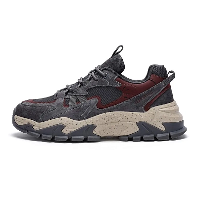 JEEP SPIRIT Low Top Chunky Sneakers Men's Angora Red