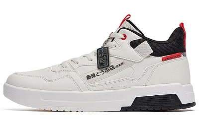 361° Durable Breathable Mid-Top Skateboard Shoes Men's Feather White