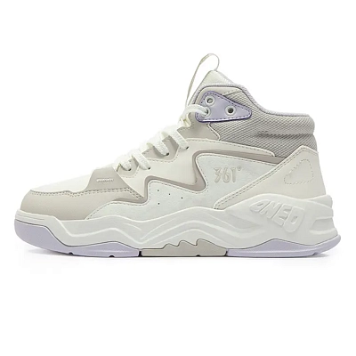 361° Coverage Thermal Slip Resistant High Top Skateboard Shoes Women's White Purple